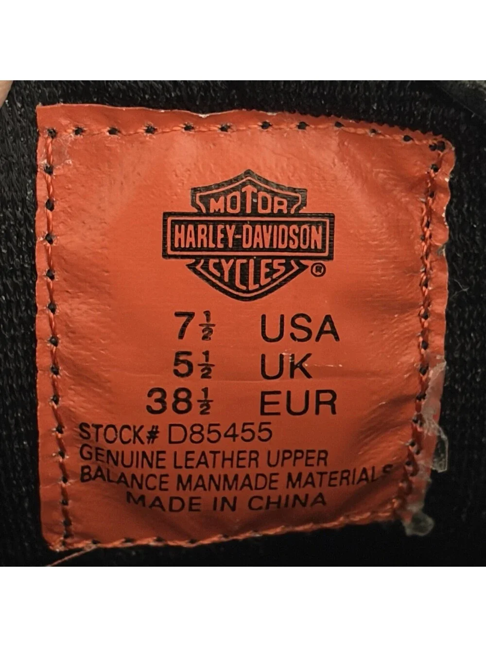 Harley-Davidson Women’s 7.5 Leather Ankle Boots Black Western Motorcycle